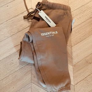 Essentials Fear of God Sweatpants Oak Size XS